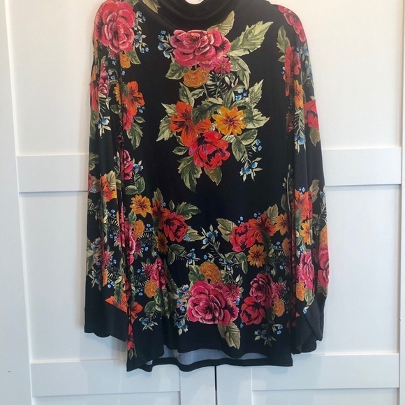 FREE PEOPLE Black 2AM Mini floral dress SZ… - Picture 2 of 4